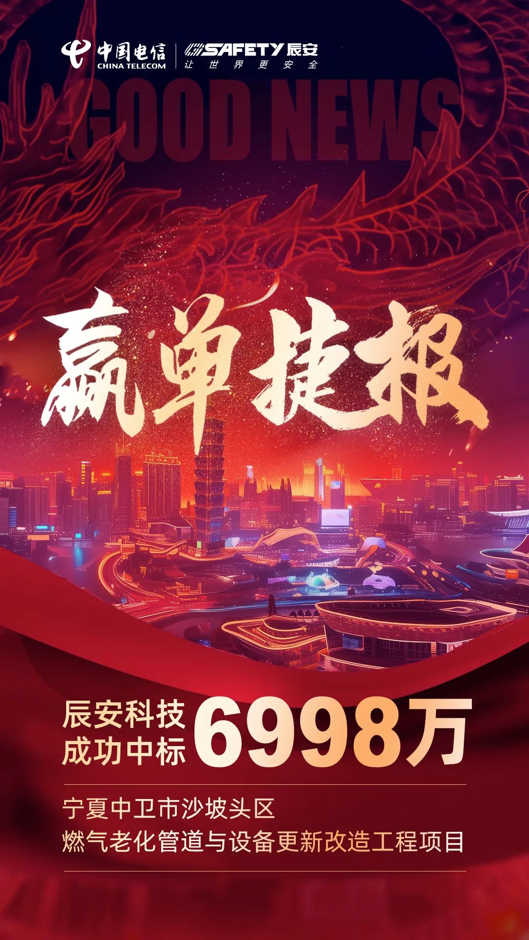 连连告捷!Bevictor伟德科技乐成中标宁夏中卫市沙坡头区燃气老化管道与装备更新刷新工程项目 连连告捷!Bevictor伟德科技乐成中标宁夏中卫市沙坡头区燃气老化管道与装备更新刷新工程项目